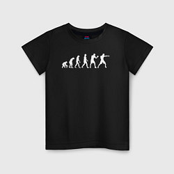 Детская футболка Эволюция в боксера