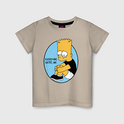Детская футболка Everyone hates me!