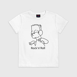 Детская футболка Bart Simpson - Rock n Roll