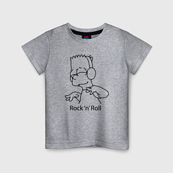 Детская футболка Bart Simpson - Rock n Roll