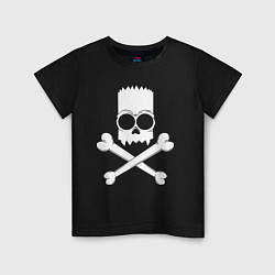 Детская футболка Череп Барта Симпсона -fangs