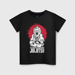 Детская футболка Jiu Jitsu red sun Brazil logo