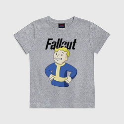 Футболка хлопковая детская Fallout blondie boy, цвет: меланж