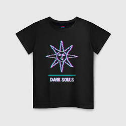 Детская футболка Dark Souls в стиле glitch и баги графики