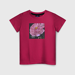Детская футболка Векторная роза