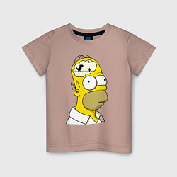 Детская футболка Гомер Симпсон - нет подключения к интернету