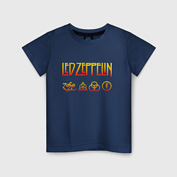 Детская футболка Led Zeppelin - logotype