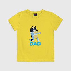 Футболка хлопковая детская Doggy Dad, цвет: желтый