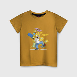 Детская футболка Симпсоны и пончики