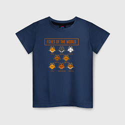 Детская футболка Все Лисы мира