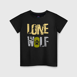 Детская футболка Lone Wolf - одинокий волк