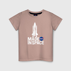 Детская футболка Nasa - made in space