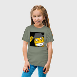 Футболка хлопковая детская Рофлан здарова, цвет: авокадо — фото 2