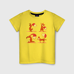 Детская футболка Лисья йога