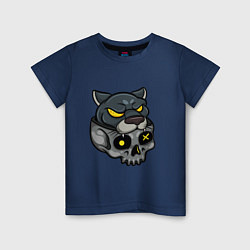 Детская футболка Череп пантеры