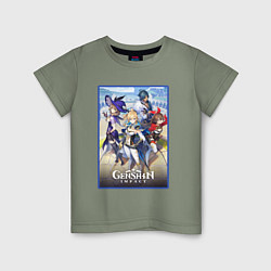 Детская футболка Genshin impact : персонажи