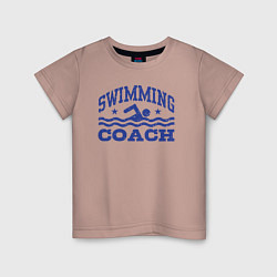 Детская футболка Тренер по плаванию