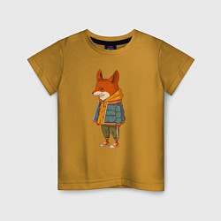 Детская футболка Стильный лис