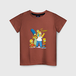 Детская футболка Симпсоны - веселая семейка