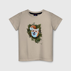 Детская футболка Счастливая улыбающаяся лисичка