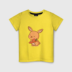 Детская футболка Кролик и морковка