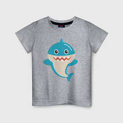 Детская футболка Милая акулa