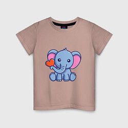 Детская футболка Love Elephant