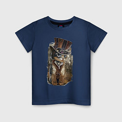 Детская футболка Прикольный котёнок в шляпе