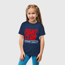 Футболка хлопковая детская Fight club boxing, цвет: тёмно-синий — фото 2