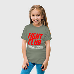 Футболка хлопковая детская Fight club boxing, цвет: авокадо — фото 2