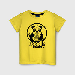 Детская футболка Эксперт по лапше - панда