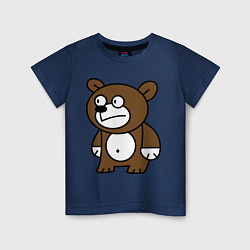 Детская футболка Странный мишка
