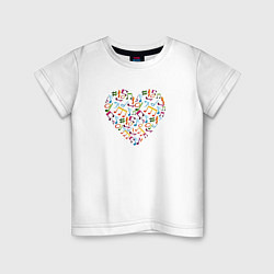 Детская футболка Сердце-ноты