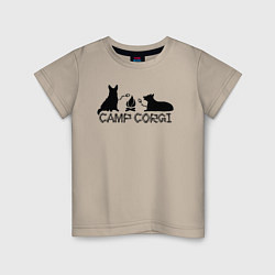 Детская футболка Лагерь корги