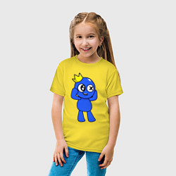 Футболка хлопковая детская Rainbow Friends, цвет: желтый — фото 2