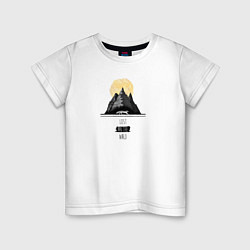 Детская футболка Лиса путешествует в горах
