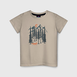 Детская футболка Лисичка в Лесу