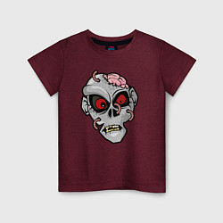 Детская футболка Череп зомби
