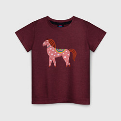 Детская футболка Красочная лошадка