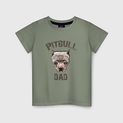 Детская футболка Pitbull dad