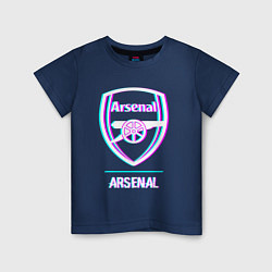 Детская футболка Arsenal FC в стиле glitch