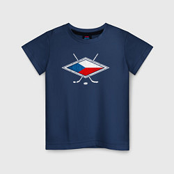 Детская футболка Флаг Чехии хоккей