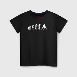 Детская футболка Эволюция в хоккей