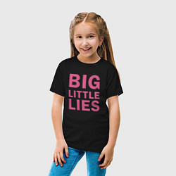Футболка хлопковая детская Big Little Lies logo, цвет: черный — фото 2