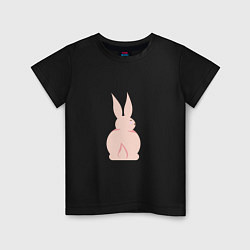 Детская футболка Розовый кролик
