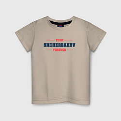 Детская футболка Team Shcherbakov forever фамилия на латинице