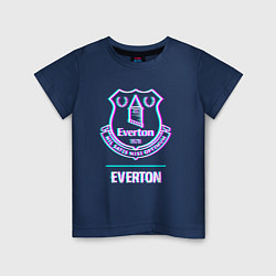 Детская футболка Everton FC в стиле glitch