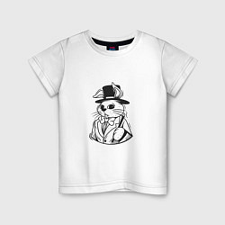 Детская футболка Кролик в шляпе