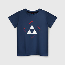 Детская футболка Символ Zelda в красном ромбе
