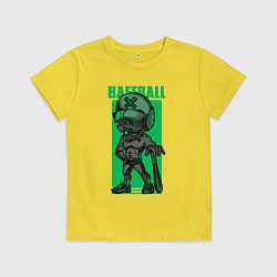 Детская футболка Пёс бейсболист